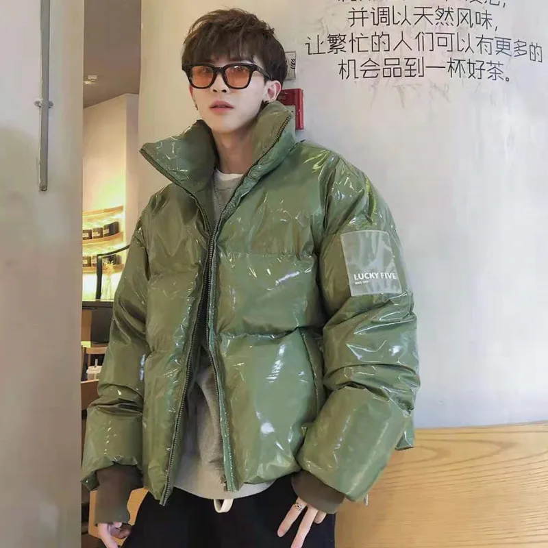 Женские парки яркое пальто-пуховик из искусственной кожи мужская зимняя куртка