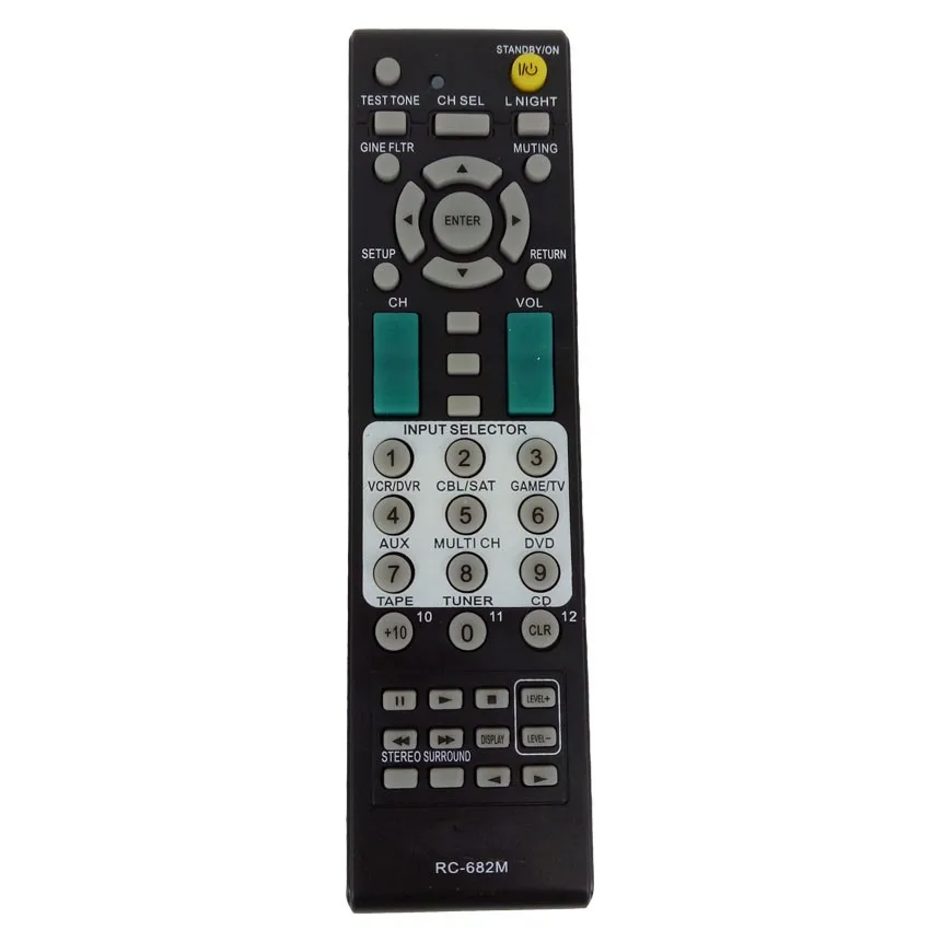 

RC-682M NEW Replacement Remote Control for Onkyo AV Receiver TX-SA605 TX-SR605 TX-SA8560 TX-SA605 Replaced RC-681M