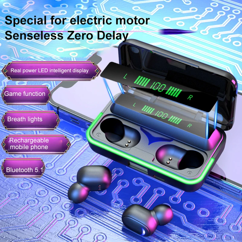 

TWS Bluetooth Earphone For All Smart Phone Charging Box Sport Headphones 8D Stereo Earbud Wireless Bluetooth Earphones In-ear