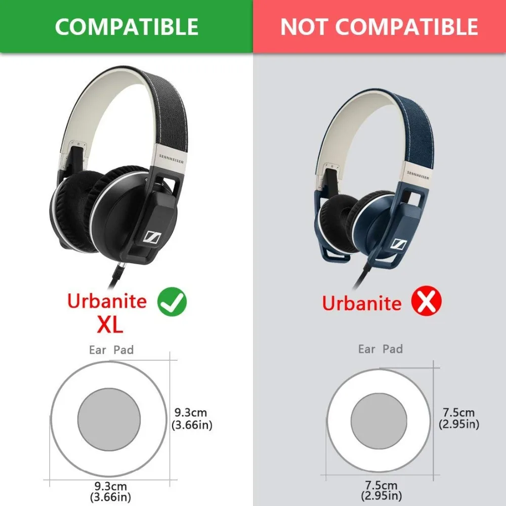 Сменные накладки для ушей S ennheiser Urbanite XL наушников/подушечки