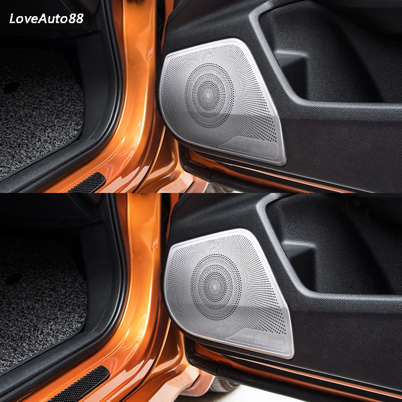 Автомобильный интерьер двери стерео Динамик аудио кольцо крышки звуковая рамка