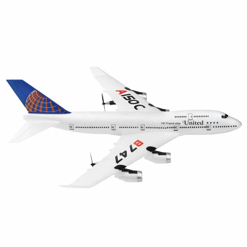 XK A150-C B747 BOYIN 747 510 мм размах крыльев EPP назад толкатель двойной двигатель 2CH RC