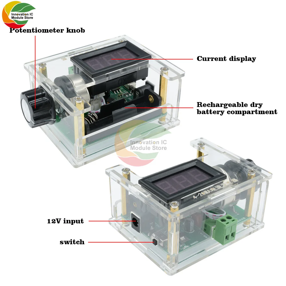 Цифровой светодиодный Аналоговый генератор сигналов постоянного тока 5 28 в 4 20