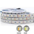Светодиодная ленсветильник 4 в 1, RGBW 5050, 60 светодиодов, 96 светодиодовм, 4 цвета в 1, чип RGB + WW, гибкая светодиодная лента, постоянный ток 12 В, 24 В, гирлянда 3 м