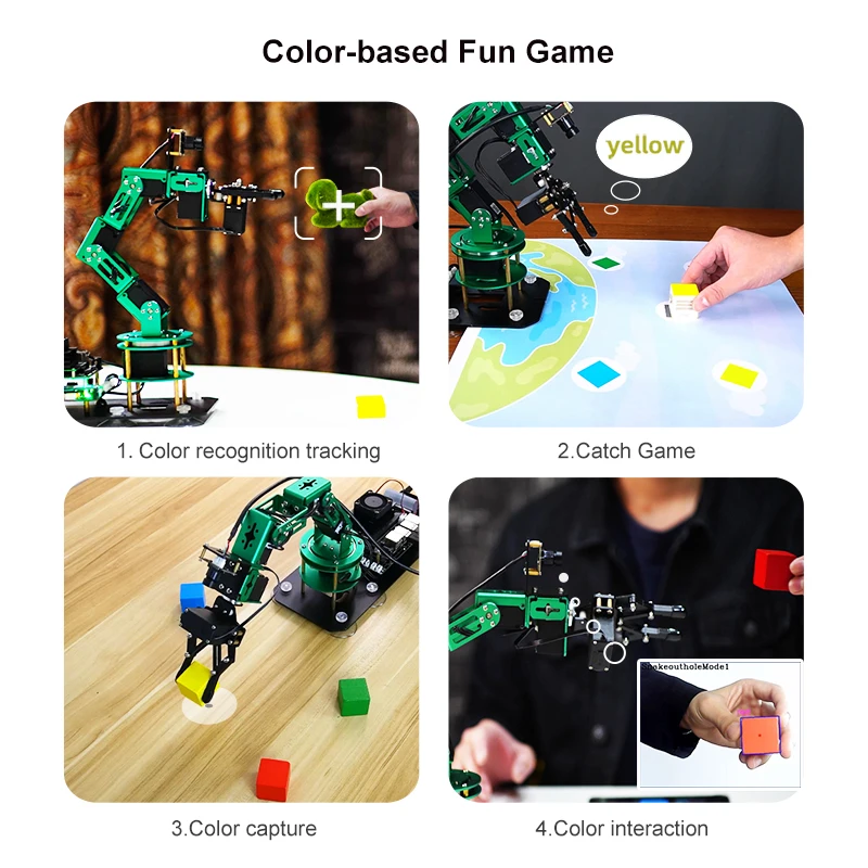 Yahboom 6DOF AI Visual Robotic Arm ROS Robot Kit with 15KG 6KG Servo for Jetson NANO 4GB B01 SUB Support Android iOS APP Control enlarge