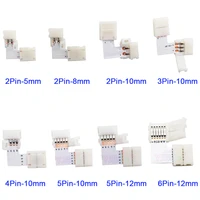 5set l shape 2pin 3pin 4pin 5pin 6pin led connector for connecting corner right angle 5mm8mm10mm12mm fpcb led strip light