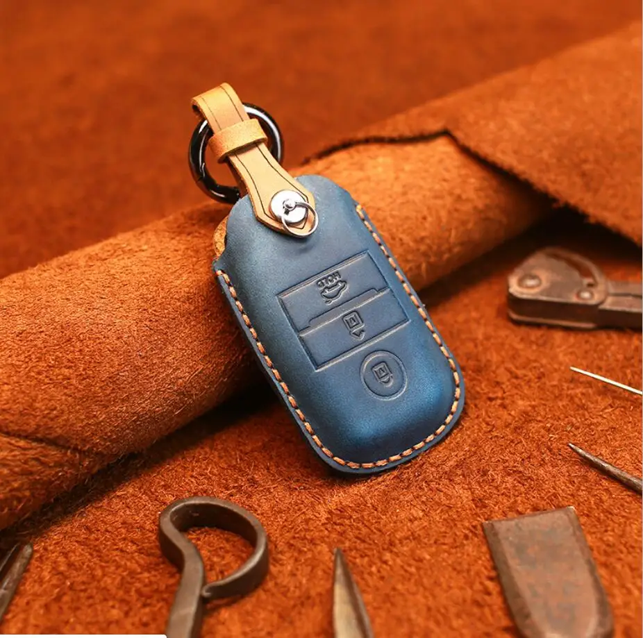 Высококачественный автомобильный чехол ручной работы из натуральной кожи