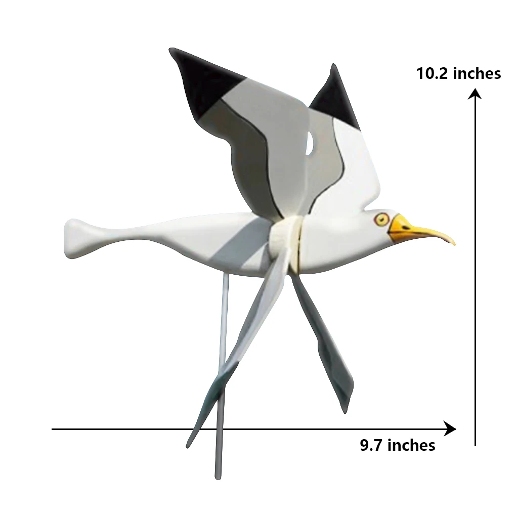 

Windmill Decoration Bird-Shaped Garden Wind Spinner Animal Decoration Resin Rotating Lawn Garden Props New Children'S Toys