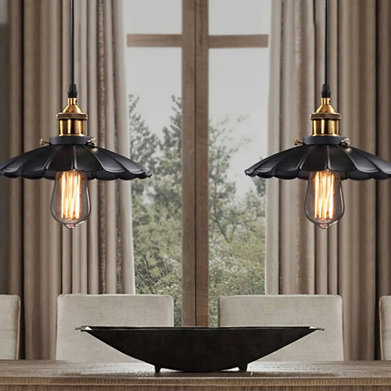

Люстра с абажуром и окрашенным потолочным светильником В индустриальном стиле, Ретро лампа с абажуром в виде листьев лотоса для ресторана