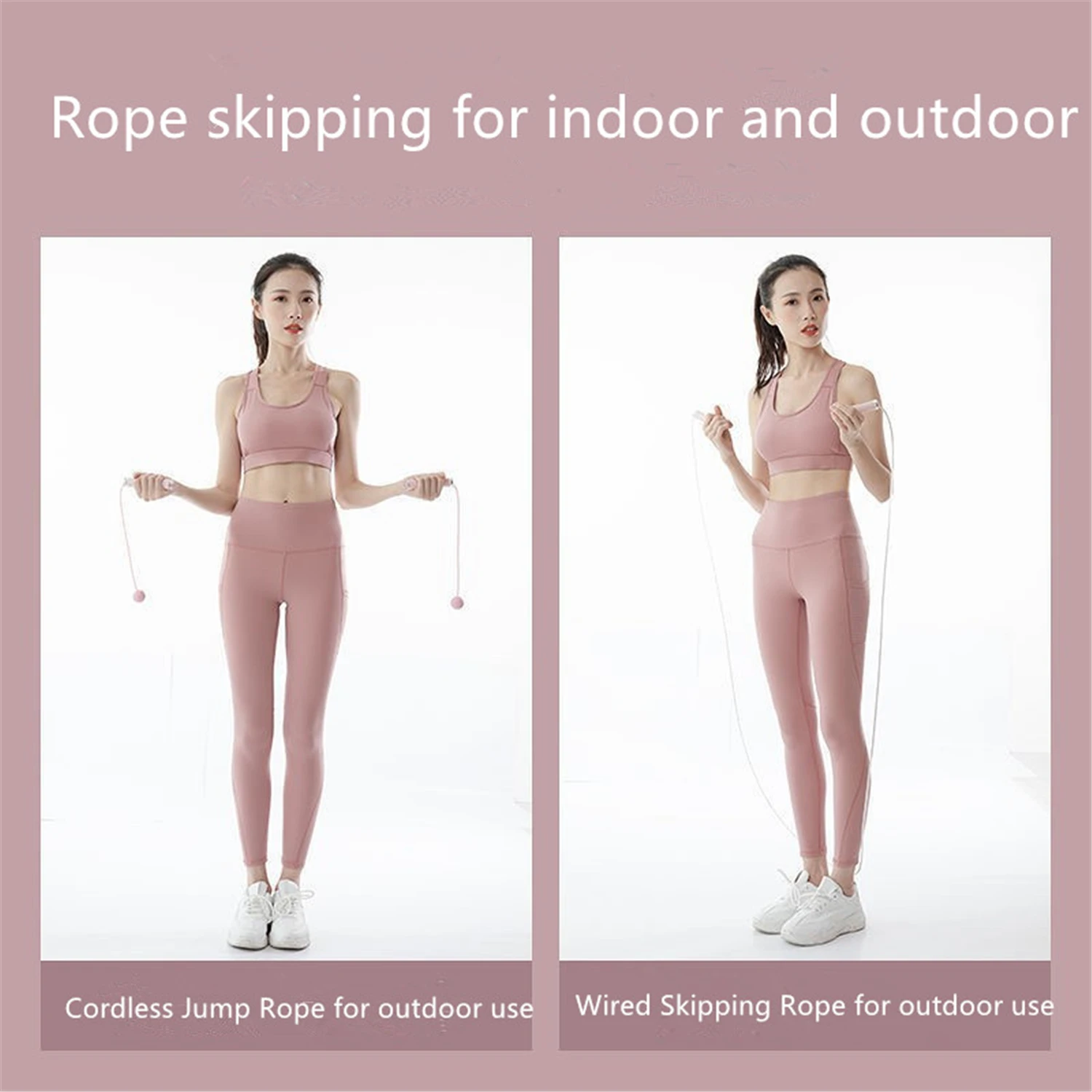 

Cordless Jump Rope For Fitness - Adjustable Skipping Rope,adjustable 2 In 1 Ropeless & Skipping Speed Weighted Jumping Ropes
