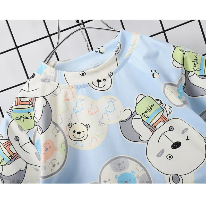 

New Fashion Summer Baby Girl Clothes Boys Children Cartoon T-Shirt Shorts 2Pcs/Set Toddler Sport Costume Outfits Kids Tracksuits