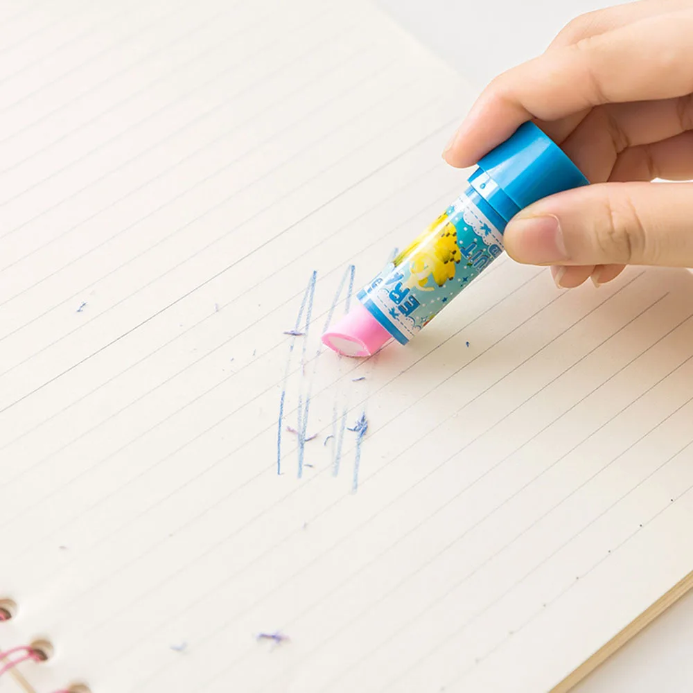 1 шт красочные ластик милый губная помада мороженого Форма поворотный