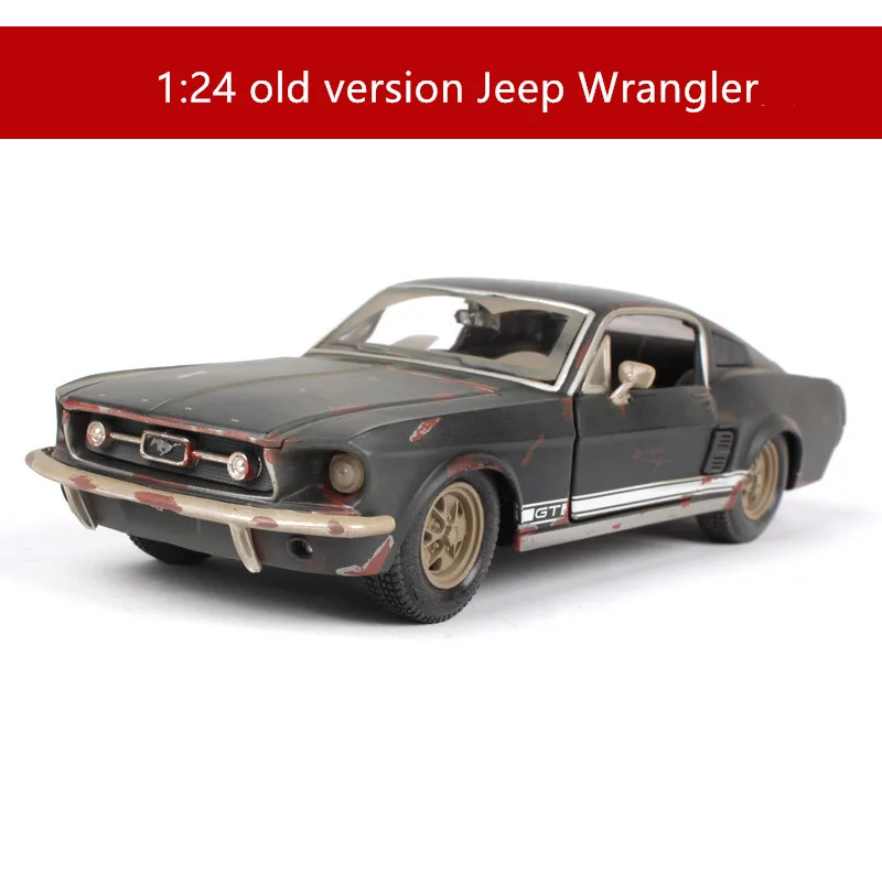 Темно-серый Maisto 1:24 старый Ford Mustang GT моделирование сплава Модель автомобиля ремесла украшения Коллекция игрушек инструменты подарок - Цвет: Темно-серый