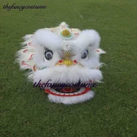 white 12 inch lion dance costume royal suit 2 5 age kid children cartoon party sport outdoor festival parade stage mascot