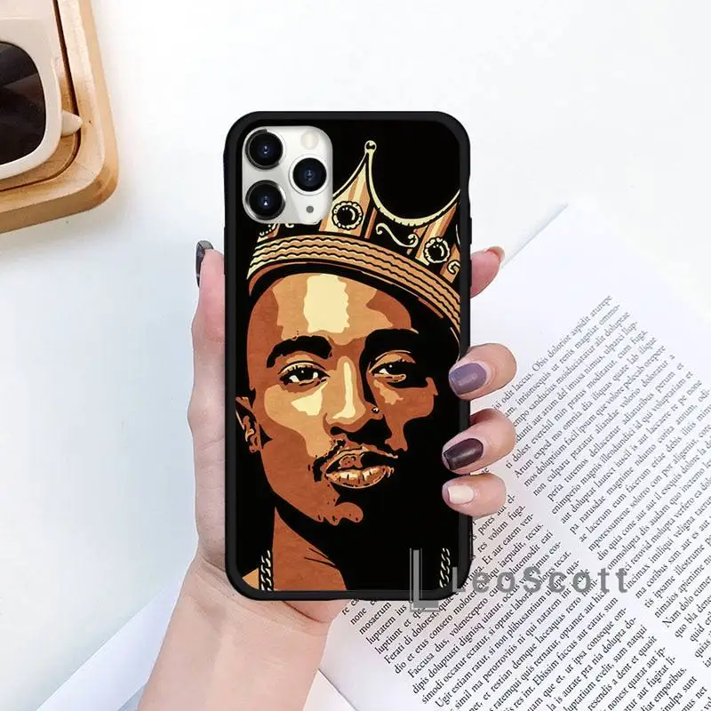 

Rapper 2pac Tupac Phone Case for iPhone 11 12 mini pro XS MAX 8 7 6 6S Plus X 5S SE 2020 XR
