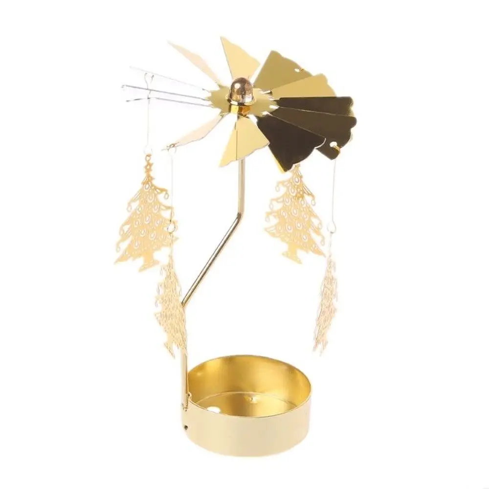 Золотая металлическая вращающаяся блесна карусель лошадка для лампы в форме