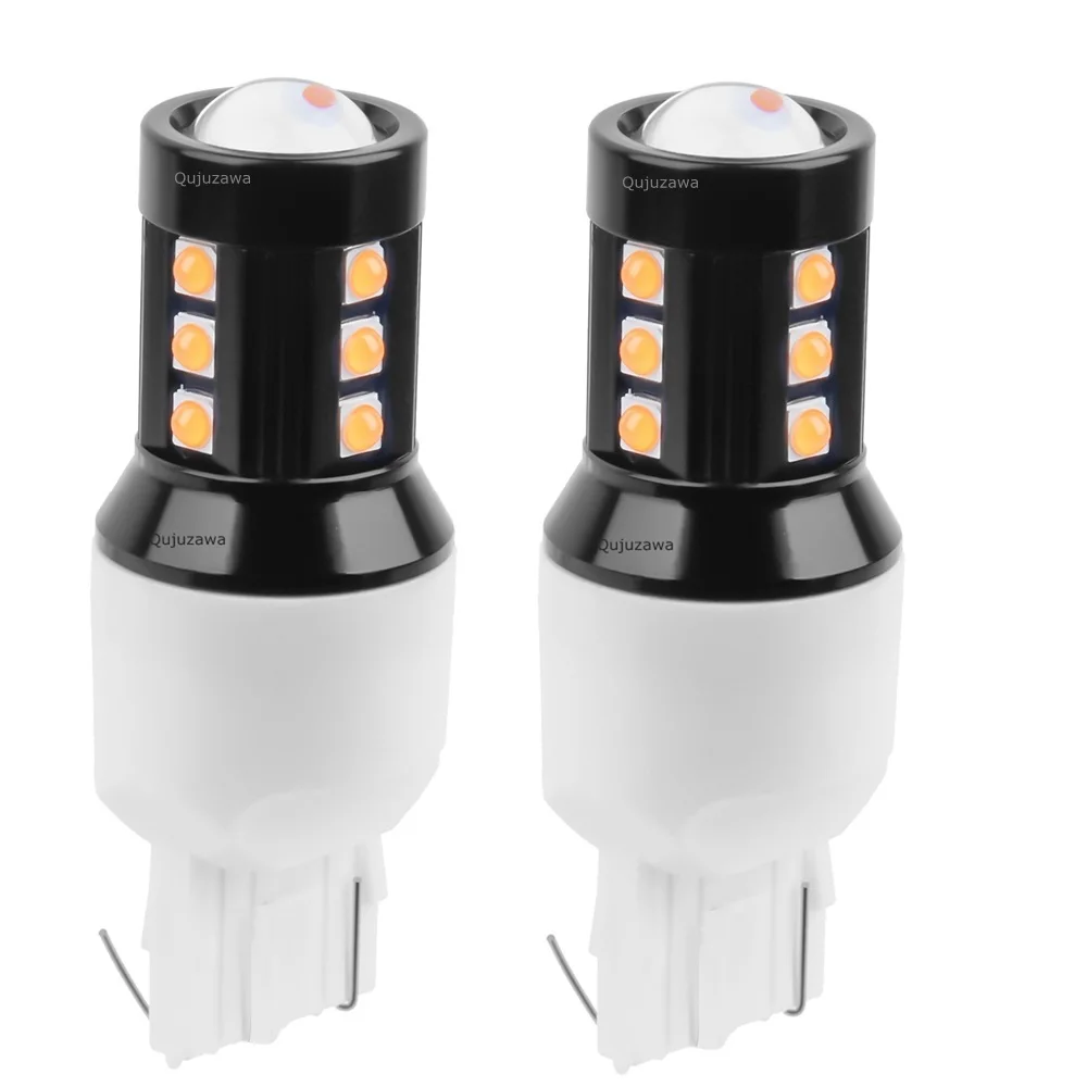 Светодиодсветодиодный лампа заднего хода T20 W21W 7440 WY21W 2 шт.|Сигнальная лампа| |