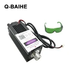 Лазерный модуль для гравировки 405nm 500mw с фокусировкой, синий, фиолетовый, Диод трубки hx2.54 2p порт с защитными очками