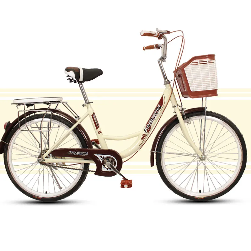 

Легкий дорожный велосипед для женщин и взрослых, винтажный городской ретро-велосипед для студентов, Односкоростной