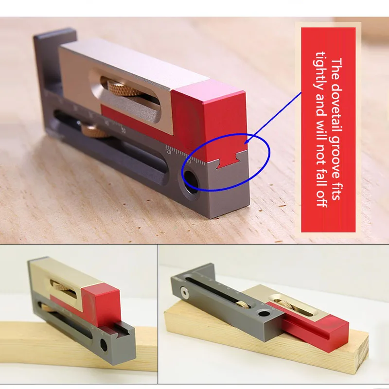 HDJF01 Saw Gap Adjuster Three-color Sliding Table Active Gauge Block Length Compensation Woodworking Tool LK | Инструменты