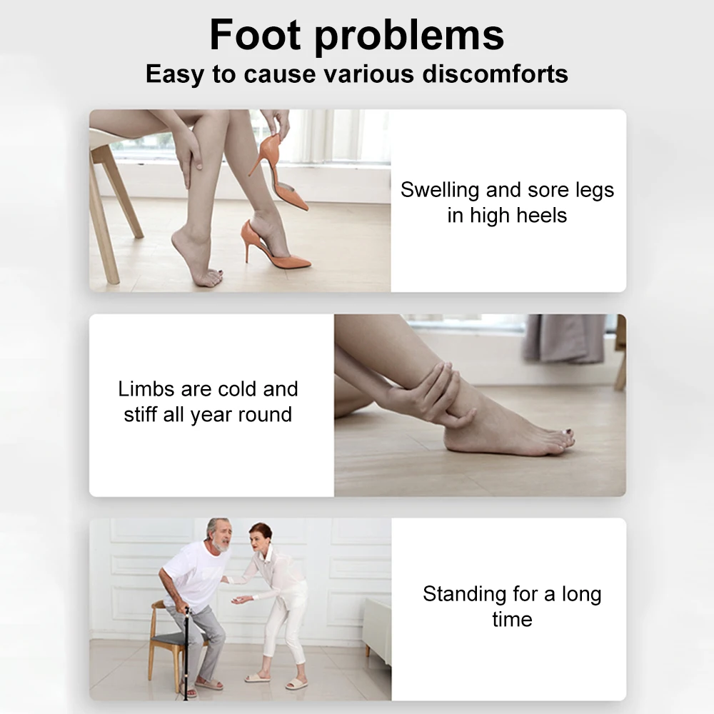 Аппарат для массажа ступней Электрический EMS массажер ног Массажер педикюра