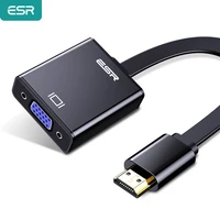 esr hdmi compatible to vga adapter for audio cable splitter to vga converter digital hd 1080p for pc laptop tablet cable adapter