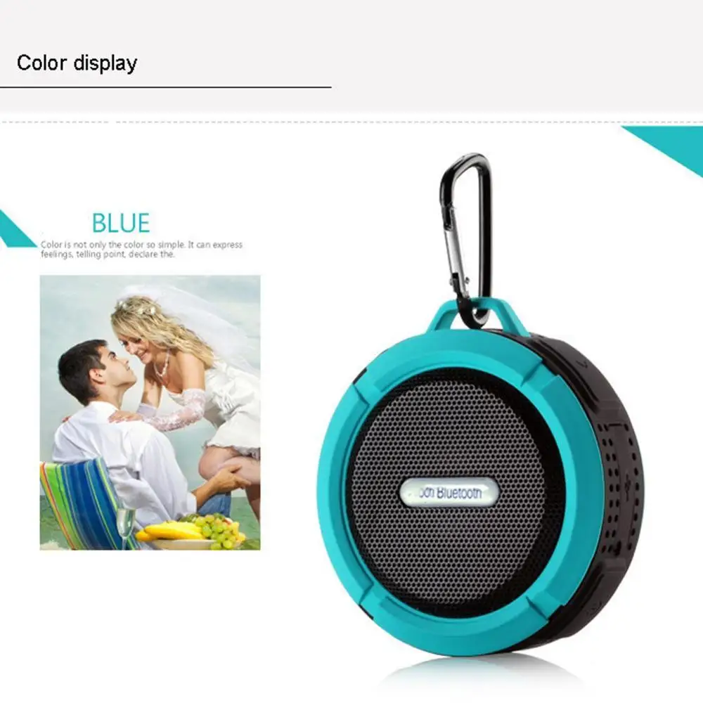 Водонепроницаемый Bluetooth-динамик Semvis C6 встроенный микрофон с крючками