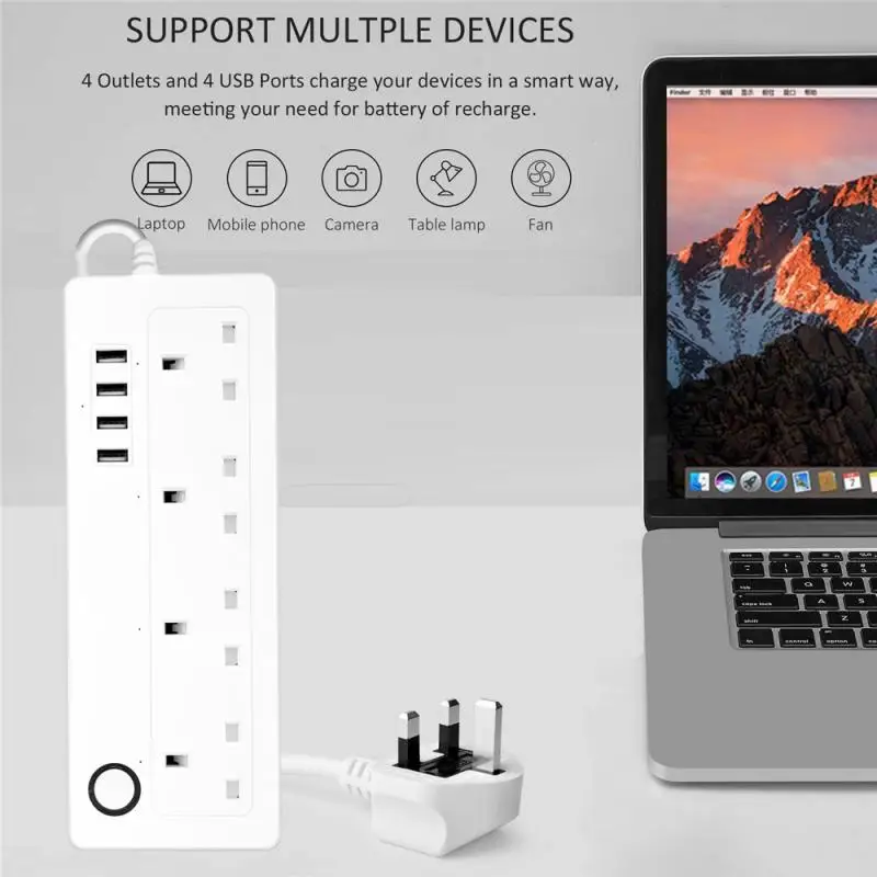 

Tuya Smart WiFi British Plug WiFi Smart Socket Supports Alexa Google Home IFTTT Voice Control