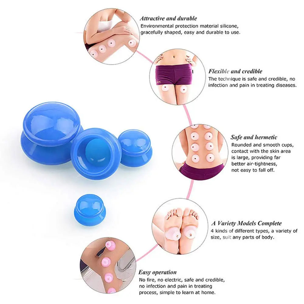 

Cupping therapy massage set-silicone vacuum cupping cup for facial, muscle and joint pain fat