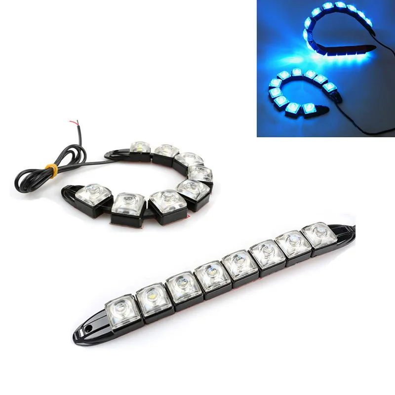 12V COB DRL вождения автомобиля туман светильник детей от 6 до 14 лет Светодиодный