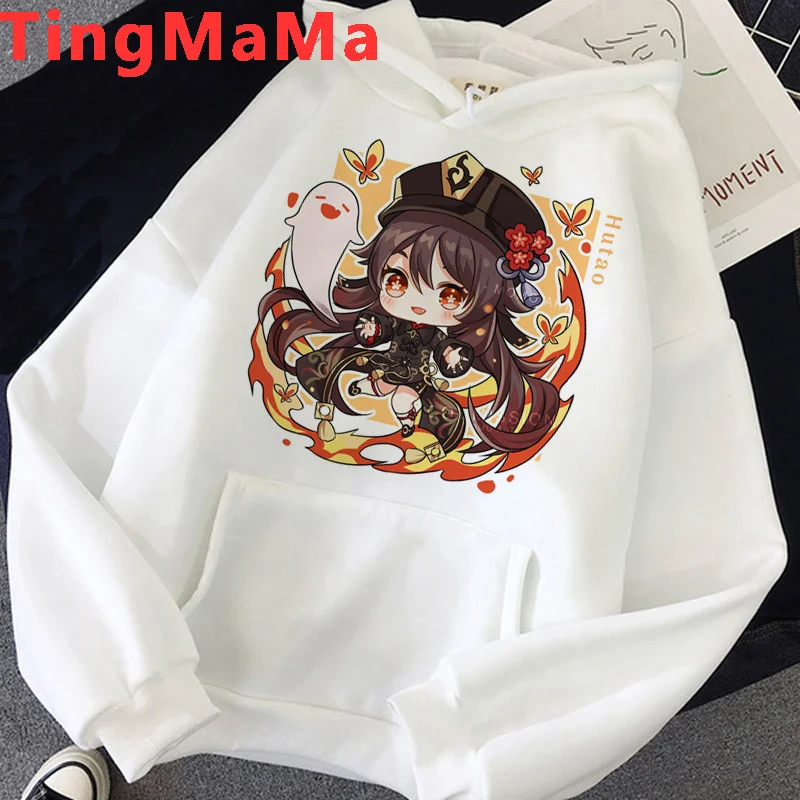 

Genshin Impact Hu Tao hoodies men grunge Oversized male clothing harajuku graphic