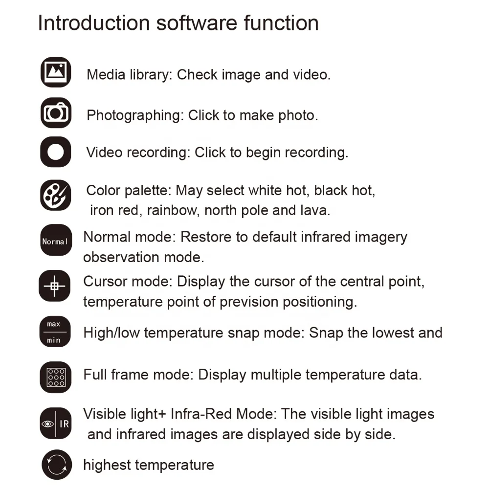 new model mobile phone used day and night temperature sensor thermal imager with taking photo video function free global shipping