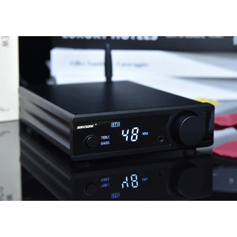 

Vogue PA-06 4-8 Ohm DC24V 100W *2 Home Remote Control Amplifier Bluetooth 5.0 Coaxial Optical Fiber Computer Small Amplifier