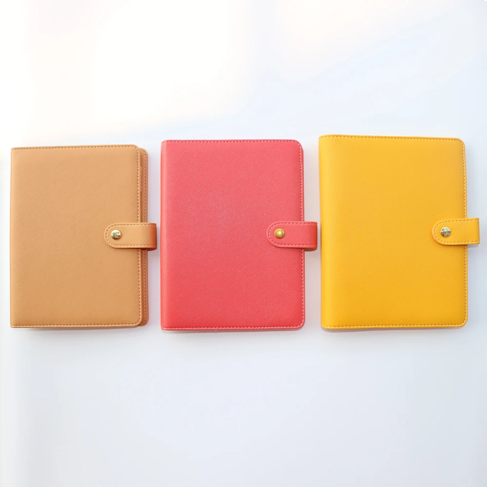 

Macaron Новинка 2020, кожаные спиральные блокноты канцелярские товары, милый офисный школьный переплет, органайзер, товары A5 A6