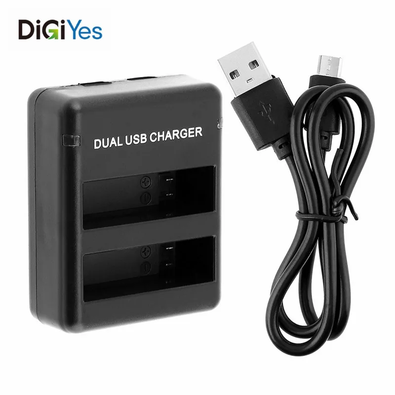 Батарея USB двойное зарядное устройство AHDBT 401 двойной порт для Gopro Hero 4 HERO4 черный