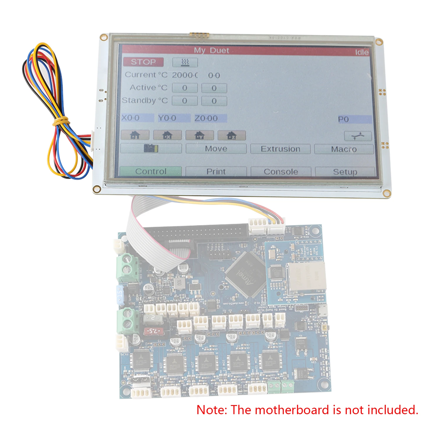 7 дюймовый сенсорный ЖК дисплей PanelDue 7i совместимый с DuetWifi Duet 2 Ethernet|Детали и