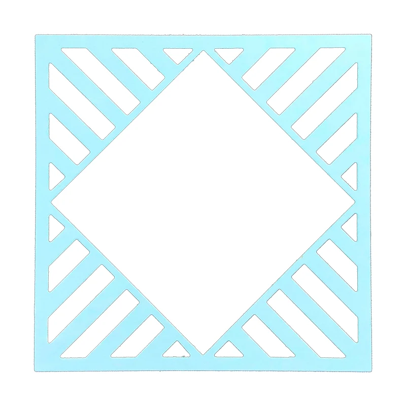 

Square stripe background frame knife die metal cutting die silver handmade gift and DIY scrapbook embossed template