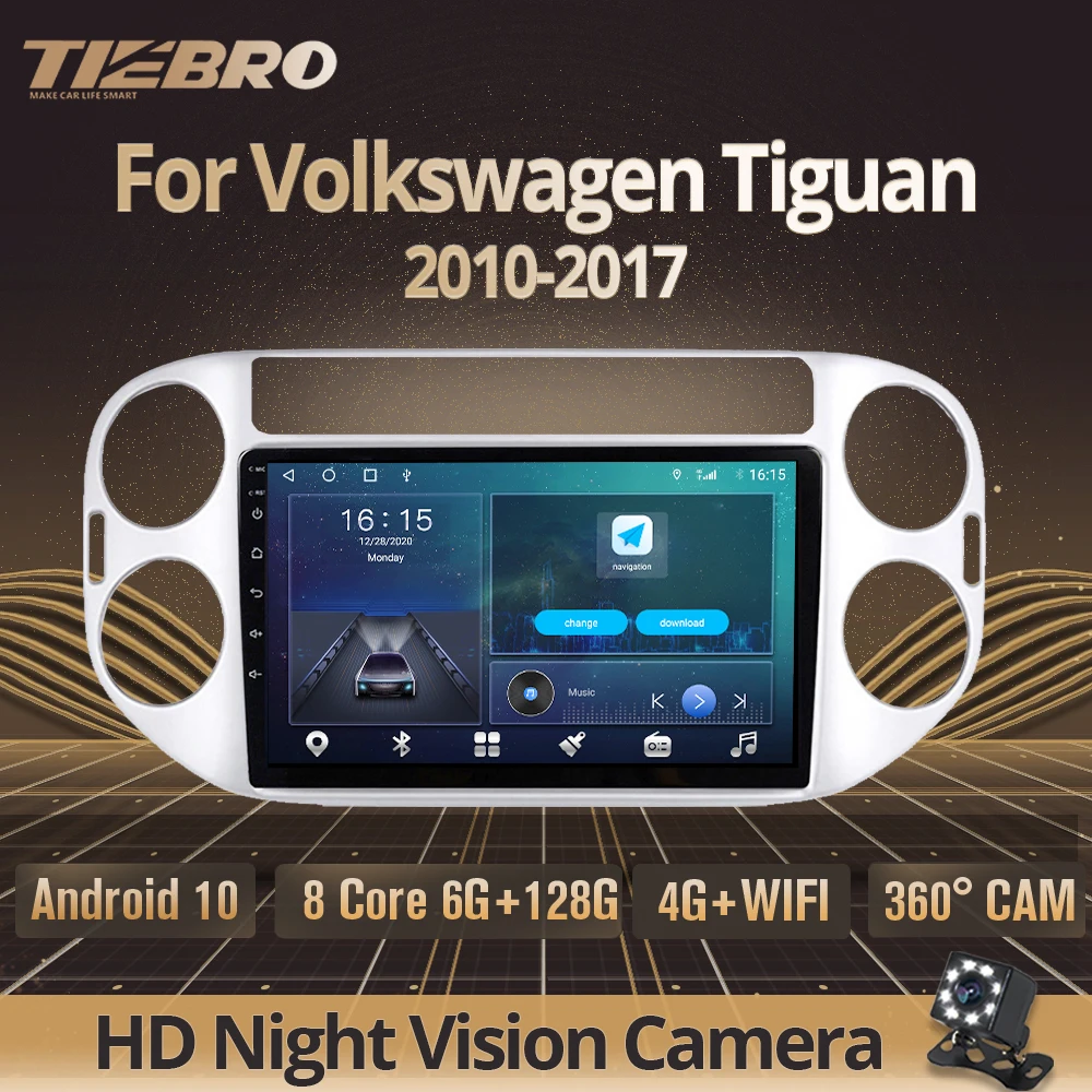 

2din Android 10.0 Car Radio For Volkswagen Tiguan 2010-2017 Multimedia Player Navigation GPS DSP Stereo Receiver IGO Auto Radio