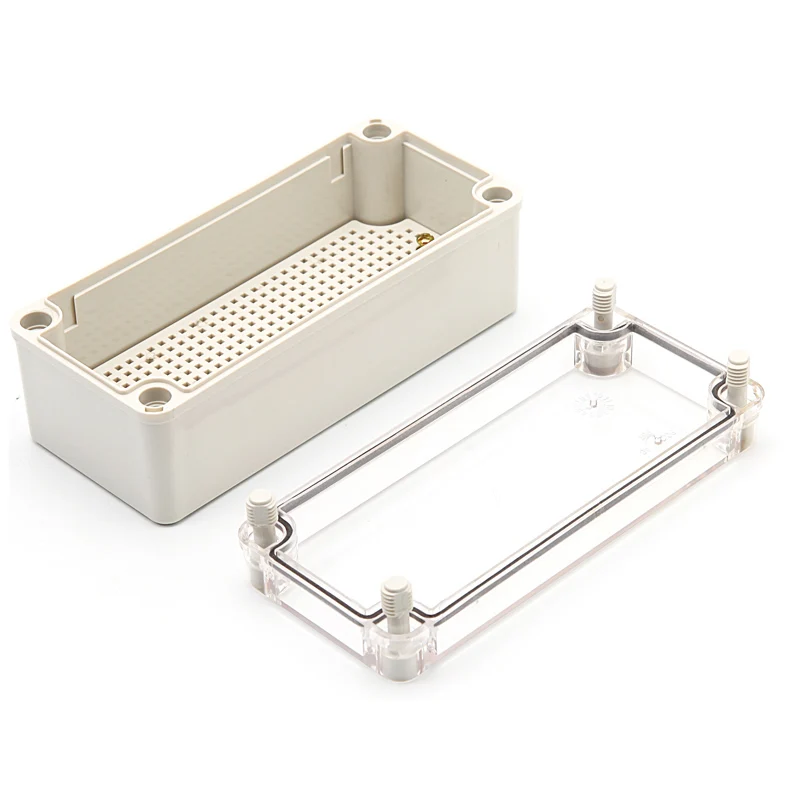 Transparent Cover IP67 Водонепроницаемый ABS пластик diy терминал распределительная коробка чехол Корпус для электронных с монтажной платой 200*200 380*280 - Цвет: Transparent Cover