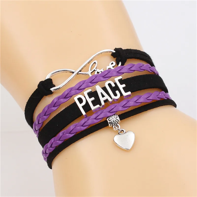 Прямая поставка обертывание мира браслет бесконечной любви дружбы подарки