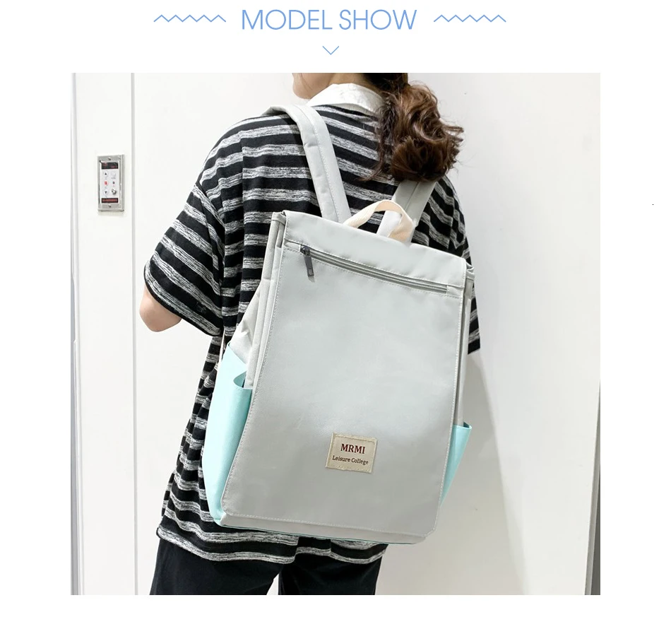 Простой женский рюкзак для школы для девочек-подростков, повседневный складной рюкзак из ткани Оксфорд, Большой Вместительный прочный рюкзак для ноутбука, дорожная сумка Mochila