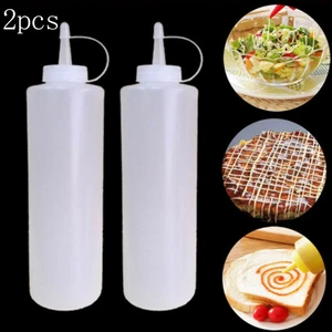 24oz Plastic Oil Bottle 680ml Squeeze Sauce Bottle Seasoning Bottle Cream Sauce Bottle Restaurant Oil Sauce Bottle-Dispenser
