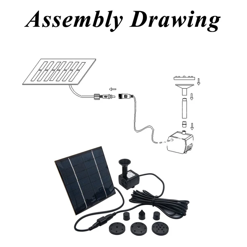 Бесщеточный насос на солнечной батарее 7 в 1 4 Вт л/ч|Морской насос| |