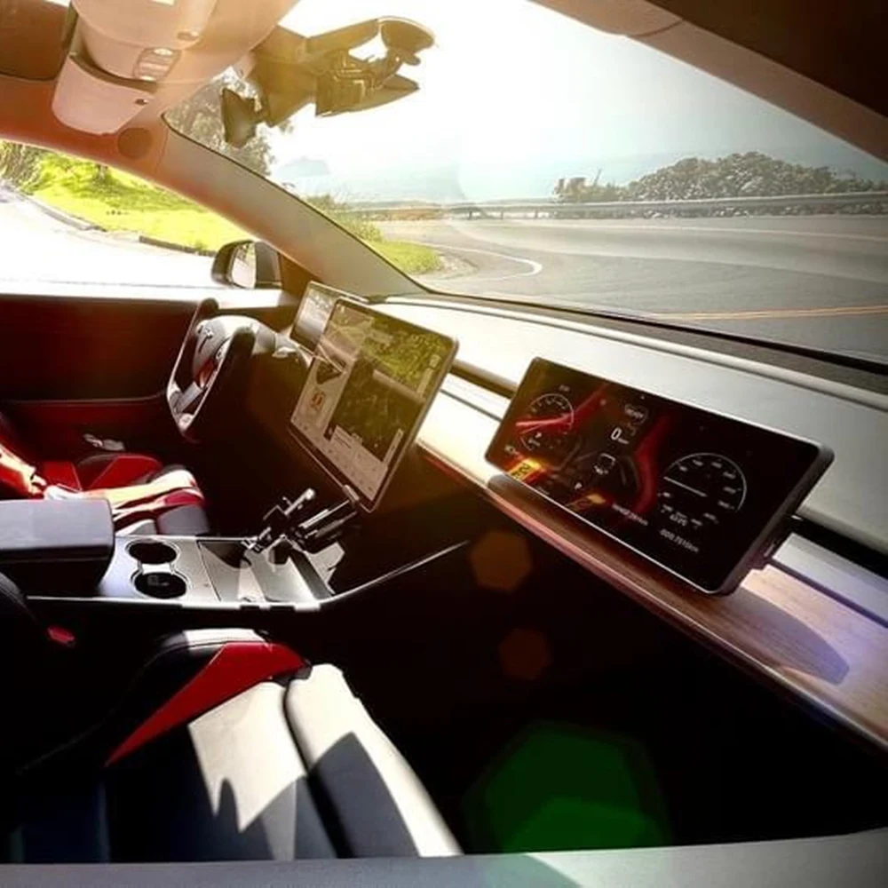 

ЖК-кластер Tesla для моделей 3 Y, автомобильный виртуальный инструмент на платформе Android, GPS-навигация carplay третьего поколения