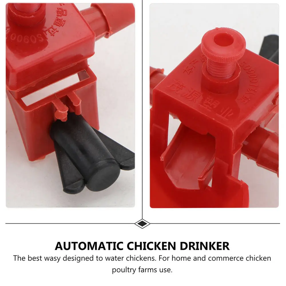 

22pcs Plastic Poultry Water Dispenser Automatic Refill Poultry Drinking Cup