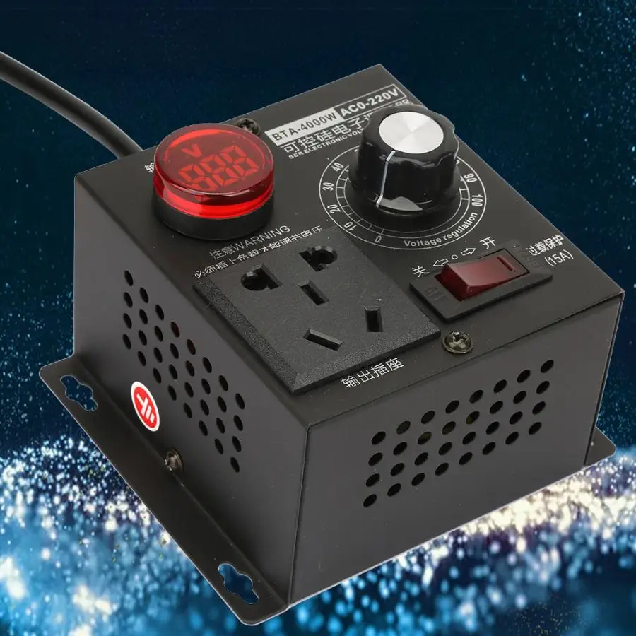 4000 Вт контроллер вентилятора двигателя SCR Электронный регулятор напряжения