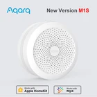 Блок управления умным домом Aqara Hub M1S, многофункциональный шлюз со светодиодной подсветильник кой RGB, работает с приложением Apple Homekit Mijia