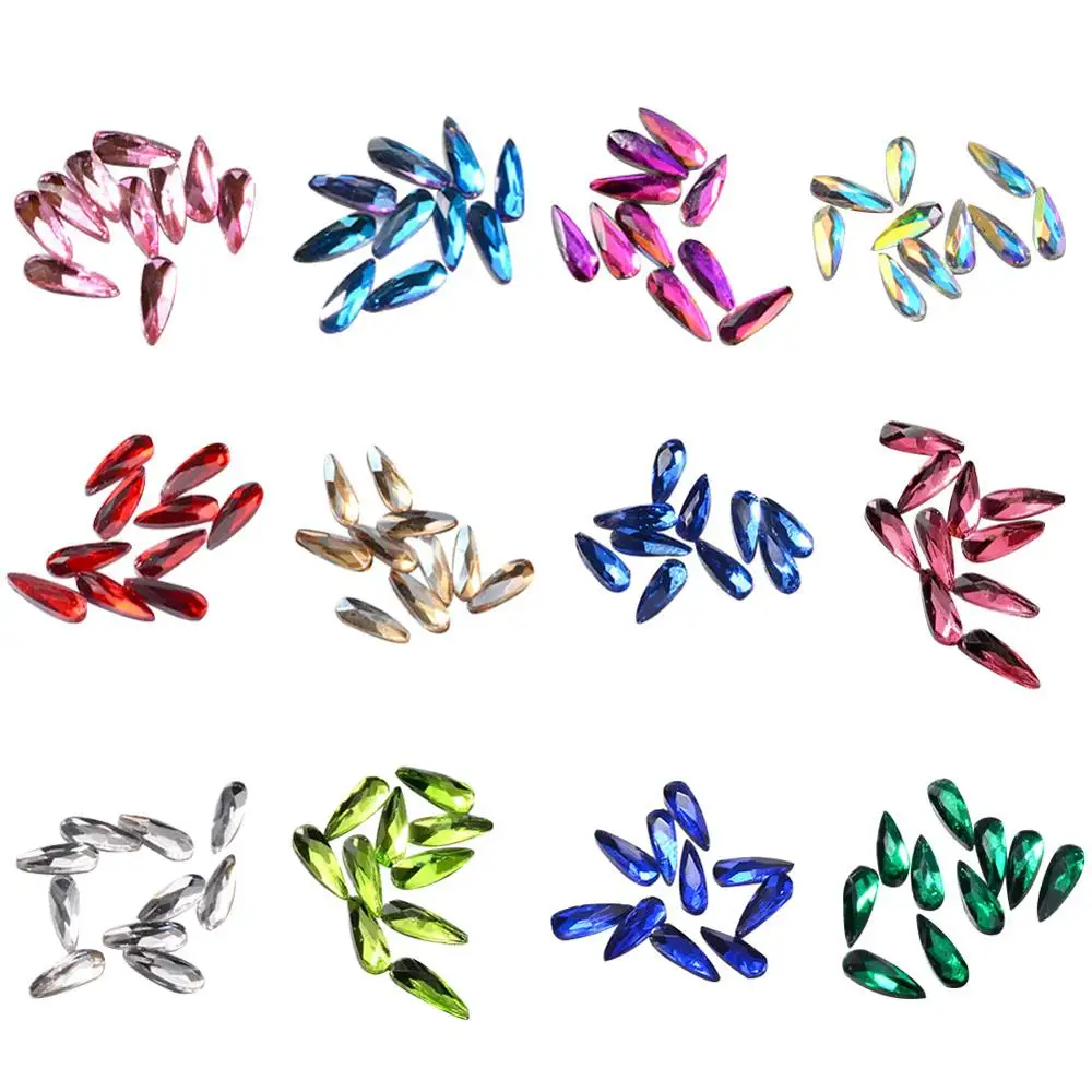 Блестящая искусственная кожа красочная длинная и плоская задняя сторона с