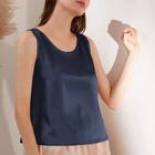 Топ женский атласный Шелковый, элегантная однотонная уличная одежда без рукавов, укороченный топ