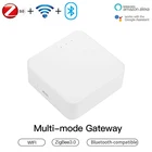 Шлюз Tuya Smart Life Zigbee + Wi-Fi + BLE, многорежимный хаб для умного дома, дистанционное управление через приложениеголос, работает с Alexa Google Home